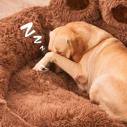 Pet Dog Sofa Beds for Small Dogs Winter Warm Accessories Large Dog Bed Mat Pets Kennel Plush Medium Basket Puppy Cats Supplies