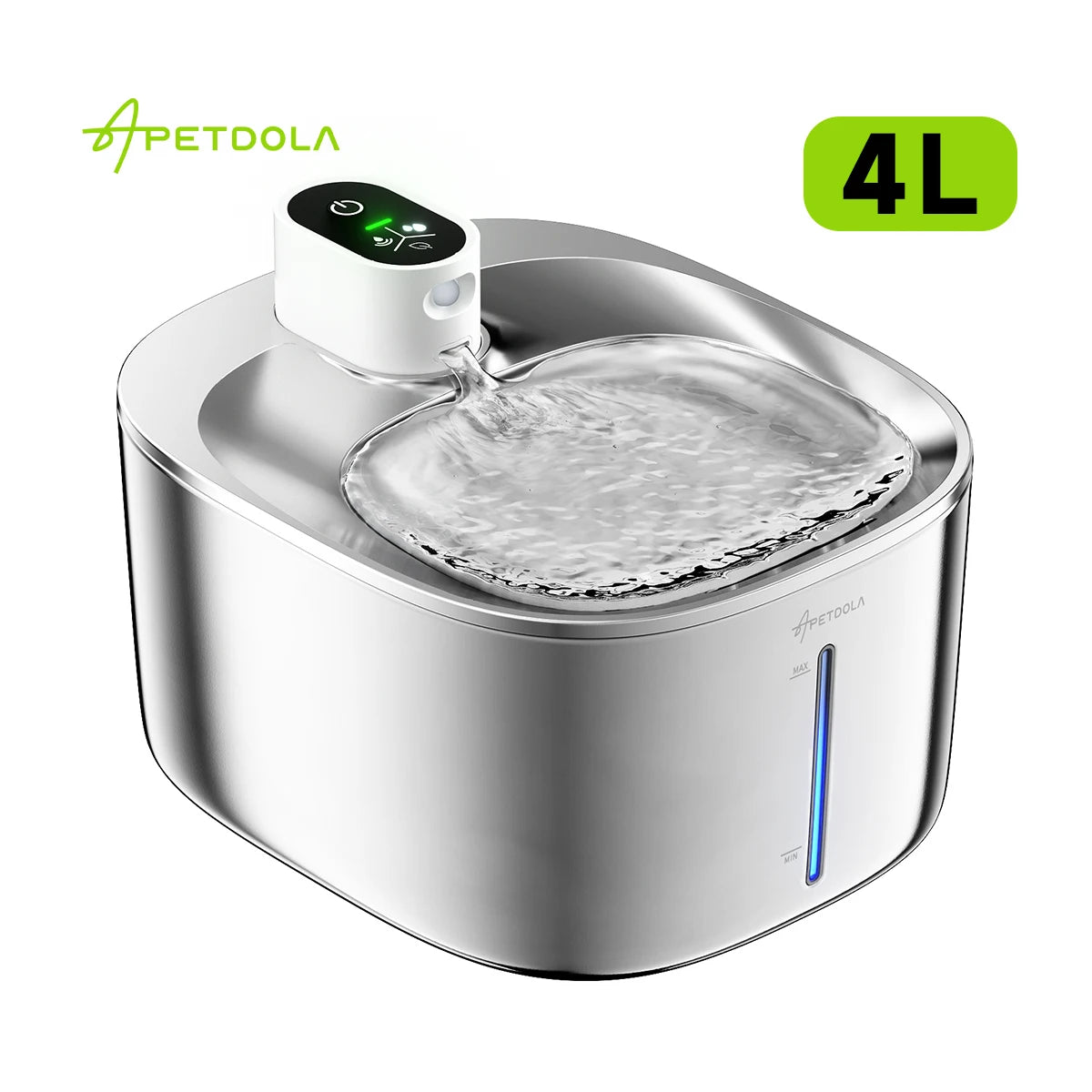 APETDOLA 4L Wireless Cat Water Fountain Auto Sensor Drinking Fountain for Cats Dog Drinker Pet Water Dispenser Accessories