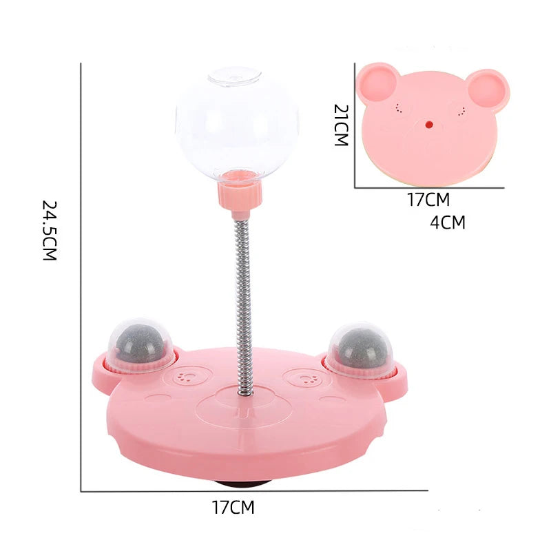 Pet Puzzle Food Leaking Ball Toy Cat Dog Interactive Treat Leaking Toy Catnip Slow Cat Dog Feeder Fun Pet Products Accessories